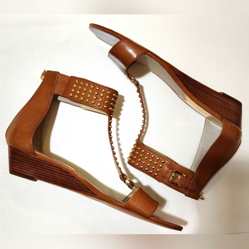 Michael Kors Studded Wedge Sandals